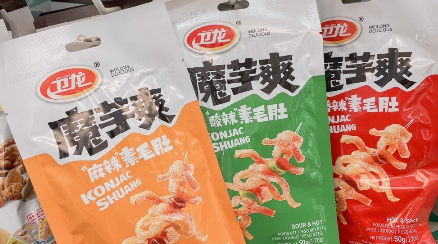 圖為魔芋爽。圖片來源：臺(tái)灣《聯(lián)合報(bào)》楊雅婷攝。