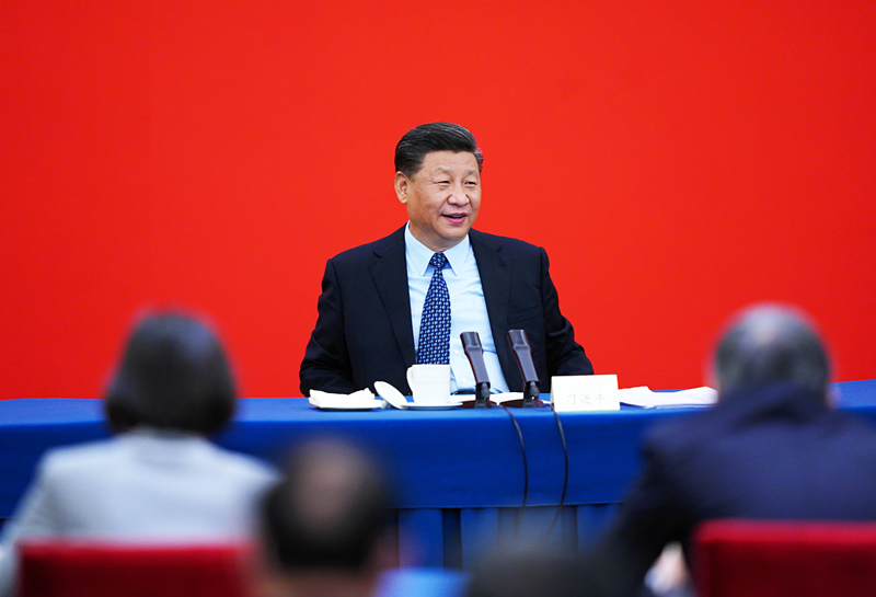 2020年5月23日，習(xí)近平總書記看望參加全國政協(xié)十三屆三次會議的經(jīng)濟(jì)界委員，并參加聯(lián)組會，聽取意見和建議。
